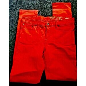 Y2k $168 Red Jack Wills Slimming Straight Leg Stretch Denim Jeans 29x32 MidRise